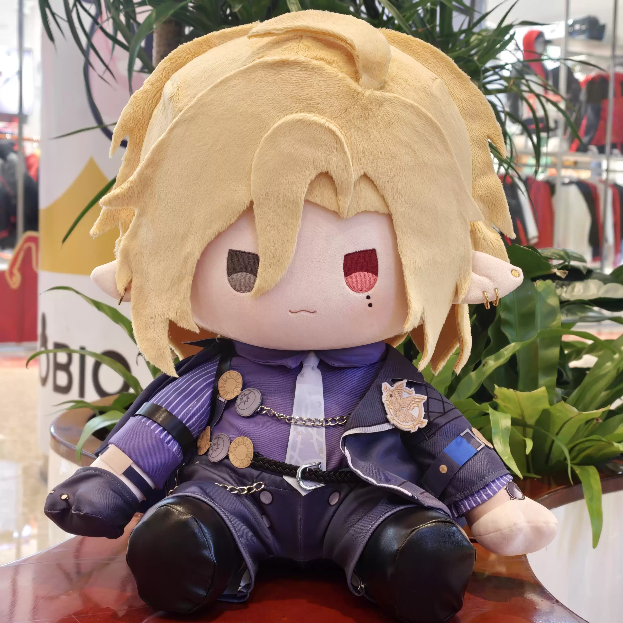 Fanart Hugo Plushies Female 40CM Bean Eyes Plush Doll With Clothes
