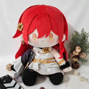 Fanart Himeko Plushies Female 40CM Bean Eyes Plush Doll With Clothes