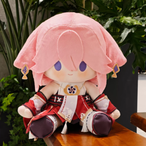 Fanart Yae Miko Plushies Female 40CM Bean Eyes Plush Doll With Clothes