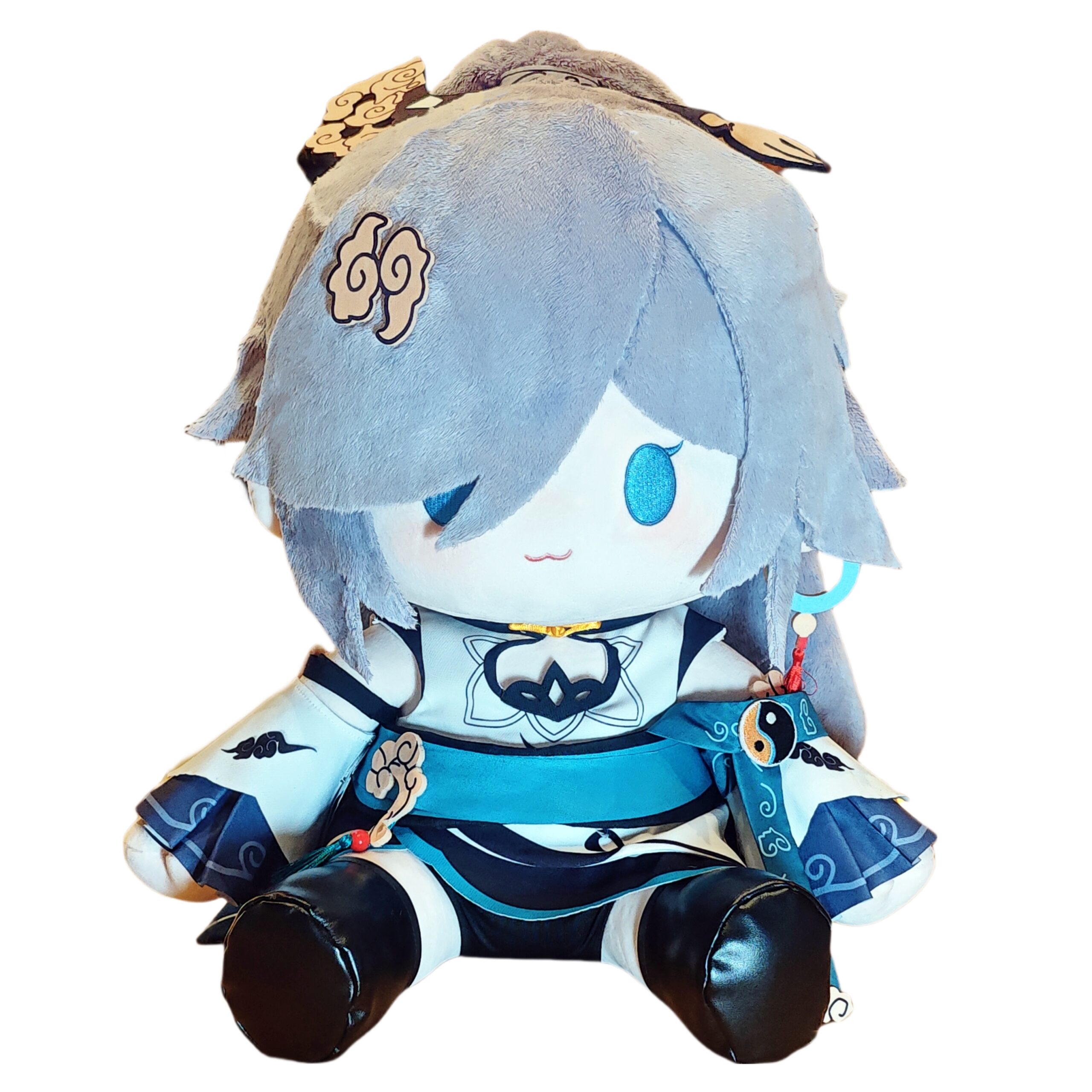 Fanart Fuhua Plushies Female 40CM Bean Eyes Plush Doll With Clothes - 图片 6