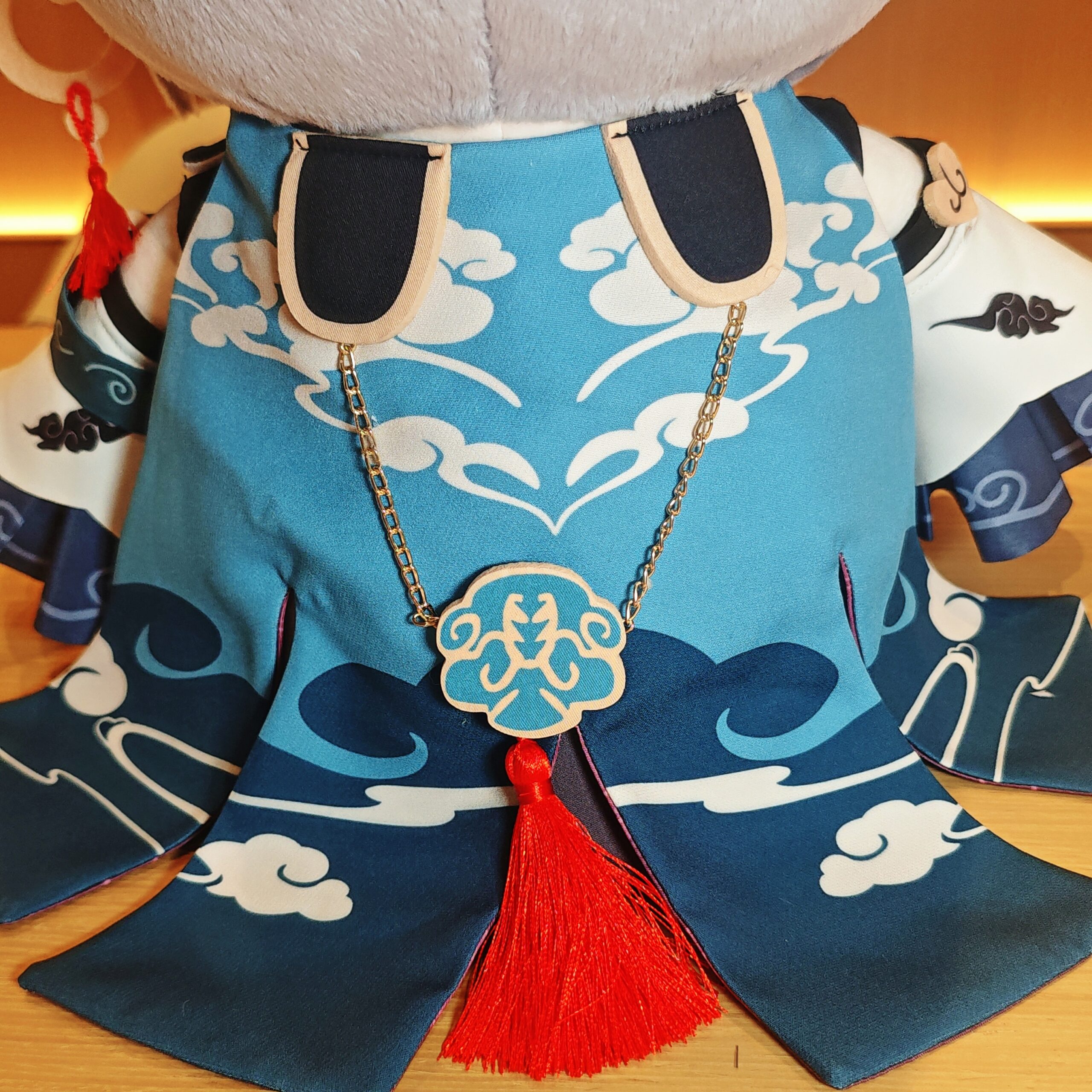 Fanart Fuhua Plushies Female 40CM Bean Eyes Plush Doll With Clothes - 图片 5