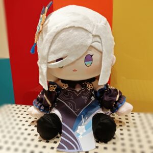 Fanart Shenhe Plushies Female 40CM Bean Eyes Plush Doll With Clothes