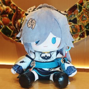 Fanart Fuhua Plushies Female 40CM Bean Eyes Plush Doll With Clothes