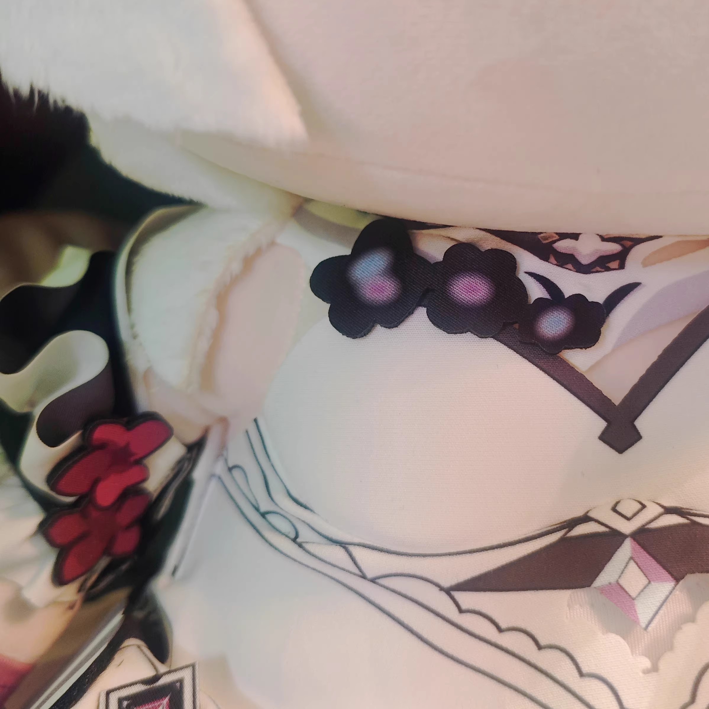 Fanart Kiana Kaslana Plushies Female 40CM Bean Eyes Plush Doll With Clothes - 图片 4